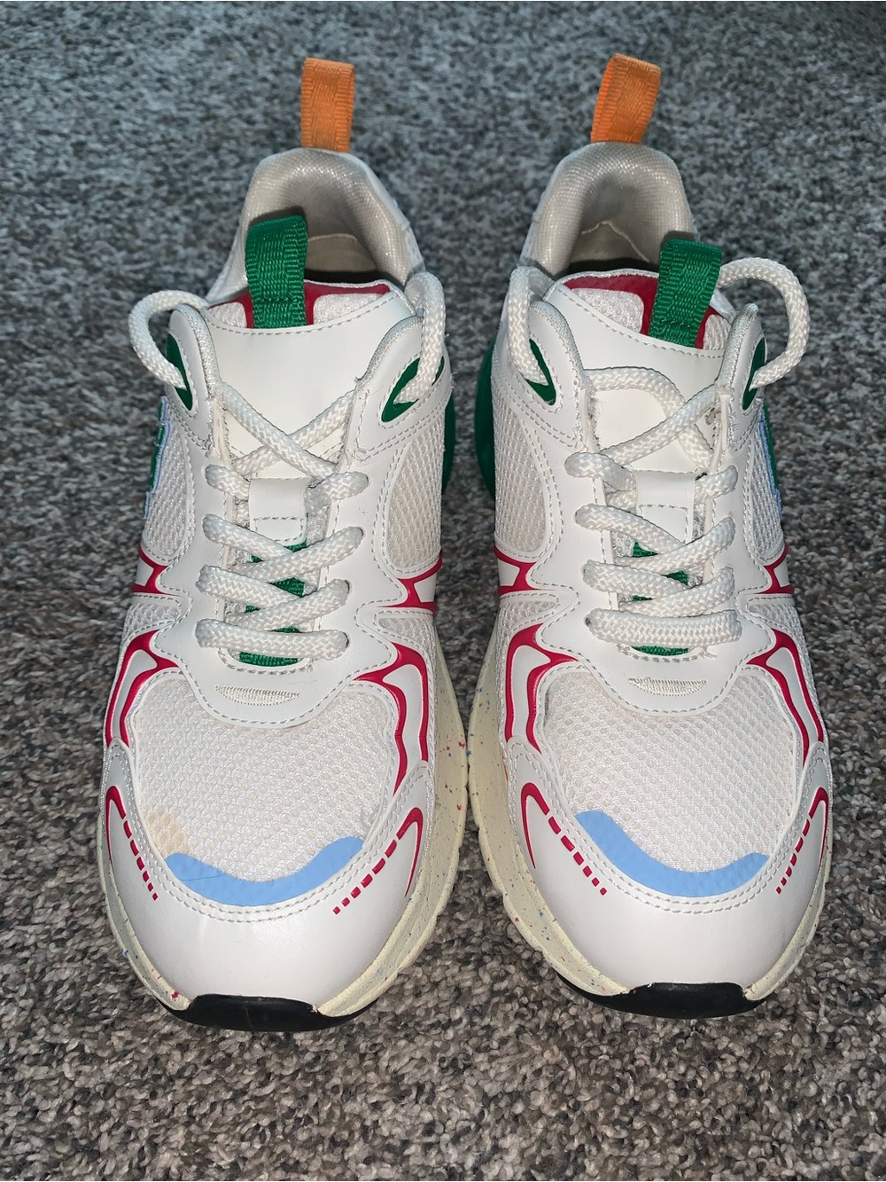 Women Tory Burch Good Luck Trainer Multi Colored Sneaker - Picture 4 of 7